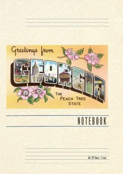 Cover Vintage Lined Notebook Greetings from Georgia