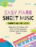 Easy Piano Sheet Music Songbook for Kids