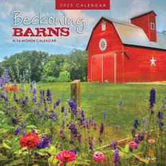 Beckoning Barns 2025 12 X 24 Inch Monthly Square Wall Calendar Featuring the Artwork of Lori Deiter Plastic-Free - Hopper Studios