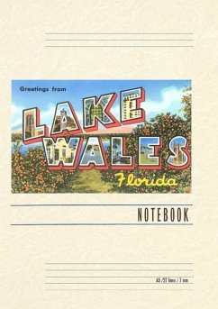 Cover Vintage Lined Notebook Greetings from Lake Wales, Florida