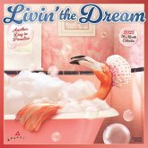 Avanti Livin' the Dream Official 2025 12 X 24 Inch Monthly Square Wall Calendar Foil Stamped Cover Plastic-Free