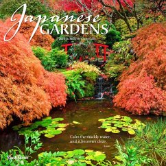 Japanese Gardens 2025 12 X 24 Inch Monthly Square Wall Calendar Plastic-Free - Brush Dance