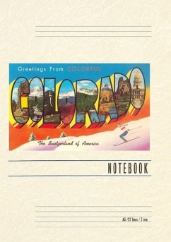 Cover Vintage Lined Notebook Greetings from Colorful Colorado