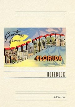 Cover Vintage Lined Notebook Greetings from Tallahassee, Florida