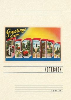 Cover Vintage Lined Notebook Greetings from Florida