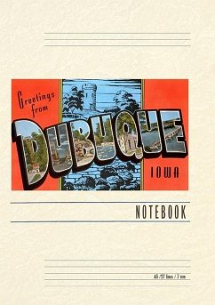 Cover Vintage Lined Notebook Greetings from Dubuque