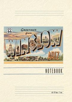 Cover Vintage Lined Notebook Greetings from Winslow