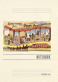 Cover Vintage Lined Notebook Greetings from Flagstaff