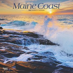 Maine Coast 2025 12 X 24 Inch Monthly Square Wall Calendar Plastic-Free - Browntrout