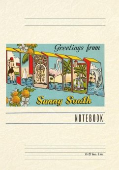 Cover Vintage Lined Notebook Greetings from Florida
