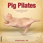 Pig Pilates 2025 12 X 12 Wall Calendar