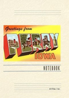Cover Vintage Lined Notebook Greetings from Perry