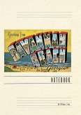 Vintage Lined Notebook Greetings from Savannah Beach Vintage Lined Notebook Greetings from Savannah Beach