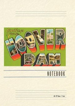 Cover Vintage Lined Notebook Greetings from Hoover Dam