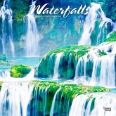 Waterfalls 2025 12 X 24 Inch Monthly Square Wall Calendar Plastic-Free