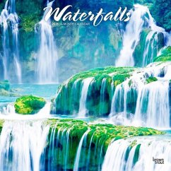 Waterfalls 2025 12 X 24 Inch Monthly Square Wall Calendar Plastic-Free - Browntrout