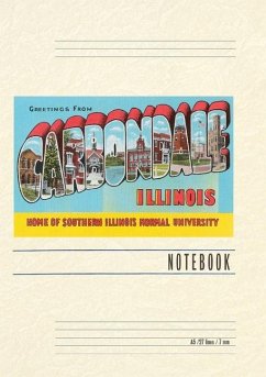 Cover Vintage Lined Notebook Greetings from Carbondale, Illinois