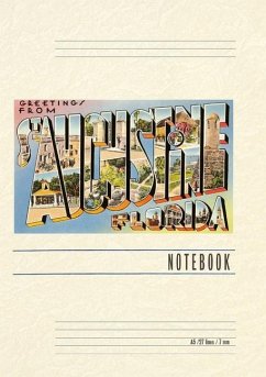 Cover Vintage Lined Notebook Greetings from St. Augustine, Florida