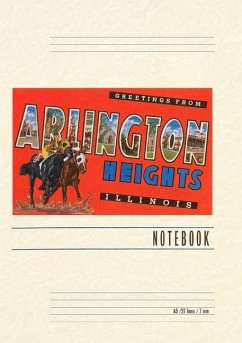 Cover Vintage Lined Notebook Greetings from Arlington Heights, Illinois