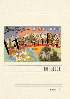 Cover Vintage Lined Notebook Greetings from Boynton Beach