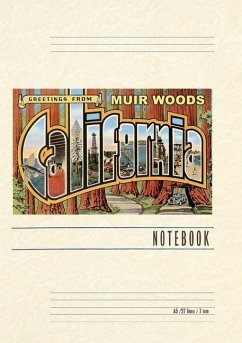Cover Vintage Lined Notebook Greetings from Muir Woods, California
