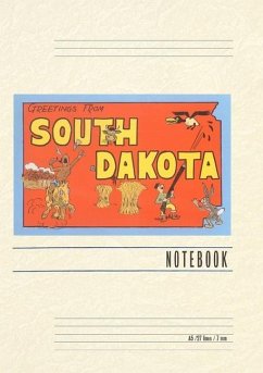 Cover Vintage Lined Notebook Greetings from South Dakota