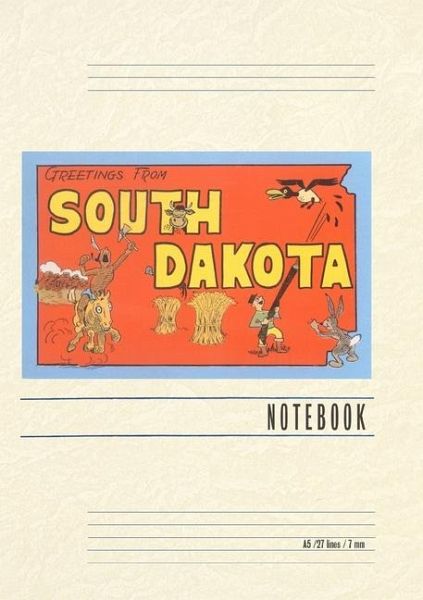 Vintage Lined Notebook Greetings from South Dakota Vintage Lined Notebook Greetings from South Dakota