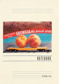 Cover Vintage Lined Notebook Greetings from the Peach State