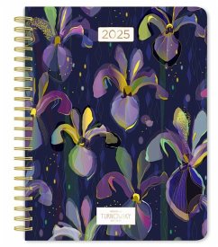 House of Turnowsky Official 2025 6 X 7.75 Inch Weekly Desk Planner Foil Stamped Cover - Browntrout