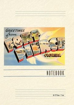 Cover Vintage Lined Notebook Greetings from Ft. Pierce, Florida