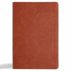 CSB Giant Print Reference Bible, Digital Study Edition, Burnt Sienna Leathertouch, Indexed - Csb Bibles By Holman
