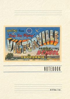 Cover Vintage Lined Notebook Greetings from Victorville, California