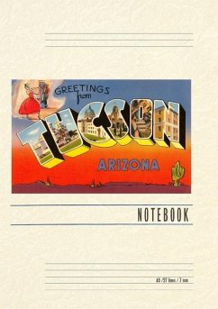 Cover Vintage Lined Notebook Greetings from Tucson