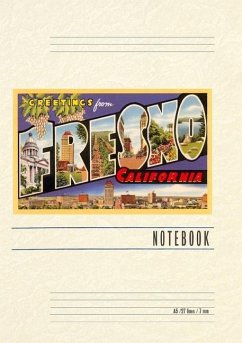 Cover Vintage Lined Notebook Greetings from Fresno, California