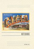 Vintage Lined Notebook Greetings from Carmel, California Vintage Lined Notebook Greetings from Carmel, California