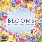 Blooms--Large Grid 2025 12 X 12 Wall Calendar