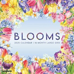 Blooms--Large Grid 2025 12 X 12 Wall Calendar - Willow Creek Press