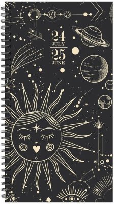 Celestial Academic July 2024 - June 2025 3.5 X 6.5 Softcover Weekly Spiral Planner - Willow Creek Press