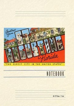 Cover Vintage Lined Notebook Greetings from St. Augustine, Florida