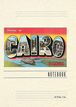 Cover Vintage Lined Notebook Greetings from Cairo, Illinois