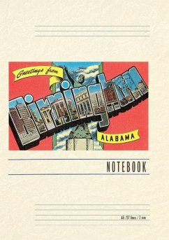 Cover Vintage Lined Notebook Greetings from Birmingham
