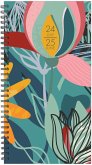 Fresh Floral Academic July 2024 - June 2025 3.5 X 6.5 Softcover Weekly Spiral Planner