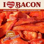 I Love Bacon 2025 12 X 24 Inch Monthly Square Wall Calendar Plastic-Free