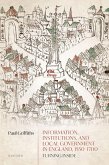 Information, Institutions, and Local Government in England, 1550-1700 (eBook, PDF)