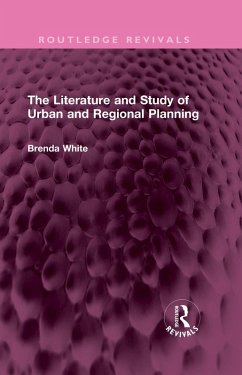 Cover The Literature and Study of Urban and Regional Planning (eBook, PDF)