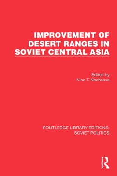 Cover Improvement of Desert Ranges in Soviet Central Asia (eBook, ePUB)