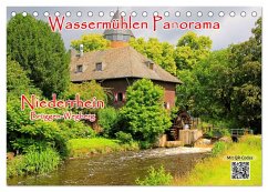 Wassermühlen Panorama Niederrhein Brüggen-Wegberg (Tischkalender 2025 DIN A5 quer), CALVENDO Monatskalender
