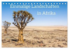 Einmalige Landschaften in Afrika (Tischkalender 2025 DIN A5 quer), CALVENDO Monatskalender