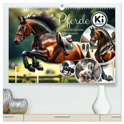 Pferde - die Schönheit edler Pferderassen (hochwertiger Premium Wandkalender 2025 DIN A2 quer), Kunstdruck in Hochglanz