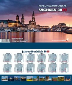 Drei-Monatskalender Sachsen 2025 - Neubert, Jörg